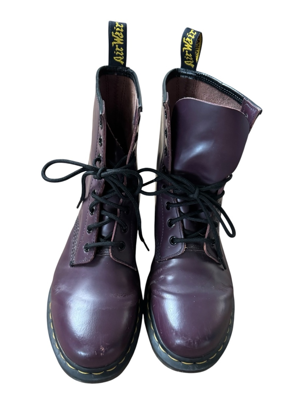 Dr. Martens 1460 boots in a purple smooth leather
